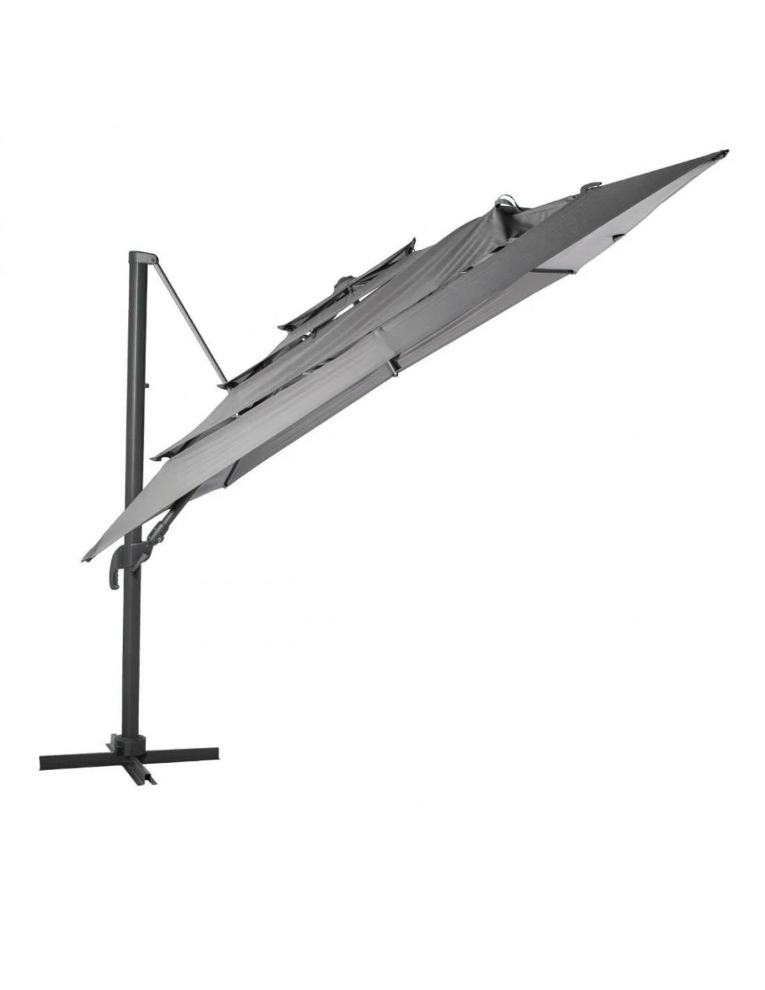 Parasol Déporté Eléa 3 X 4 M Multi-toiles Ardoise 5 Parasol Déporté Eléa 3 X 4 M Multi-toiles Ardoise – Image 3