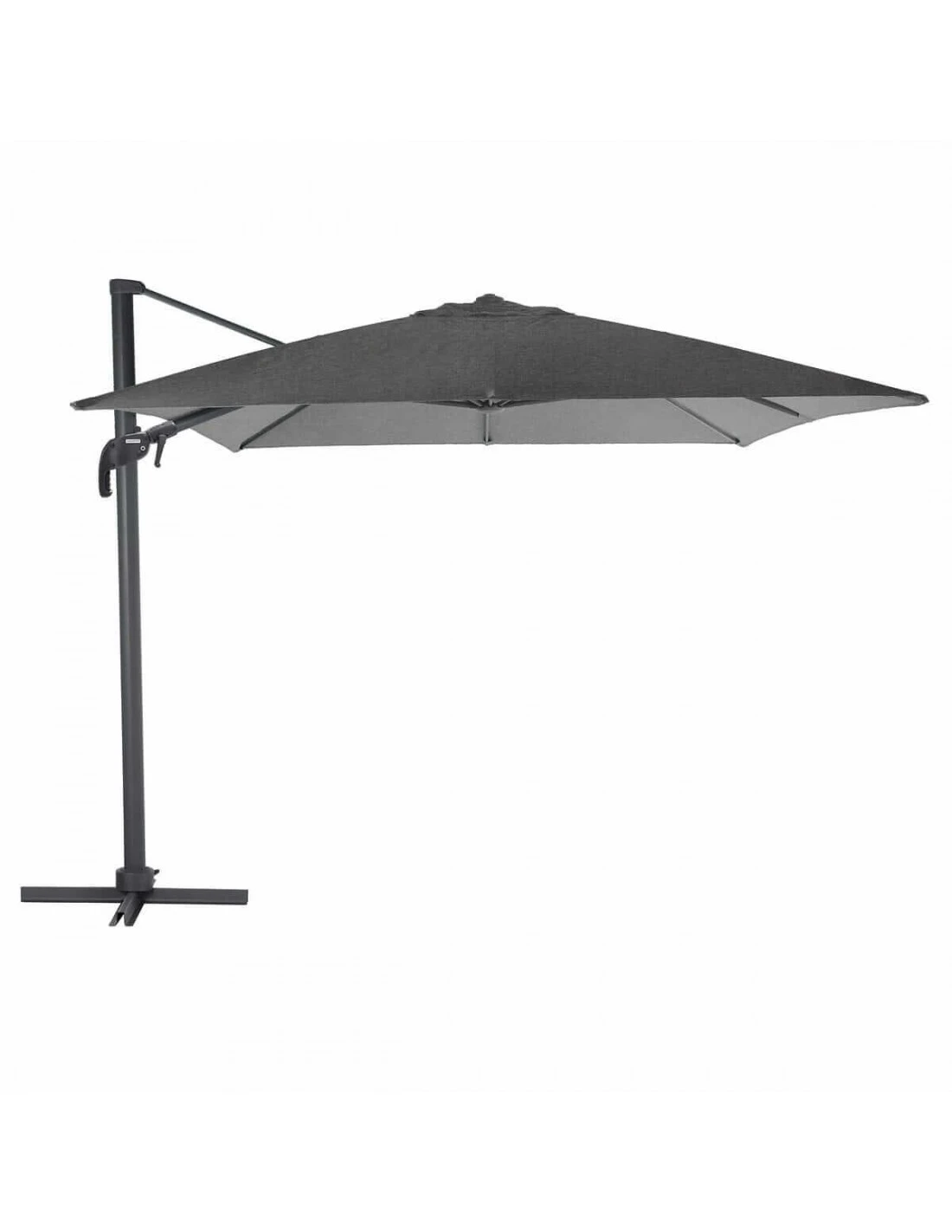Parasol Déporté Elea 3x3 M Toile Olifen Anthracite 4 Parasol Déporté Elea 3x3 M Toile Olifen Anthracite – Image 2