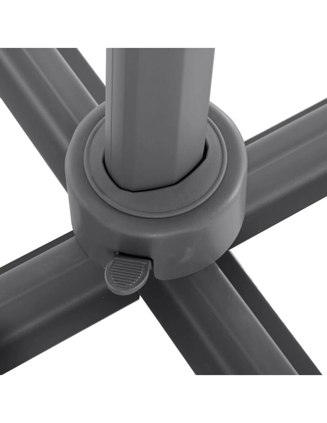 Parasol Déporté Elea 3x3 M Toile Olifen Anthracite 5 Parasol Déporté Elea 3x3 M Toile Olifen Anthracite – Image 3