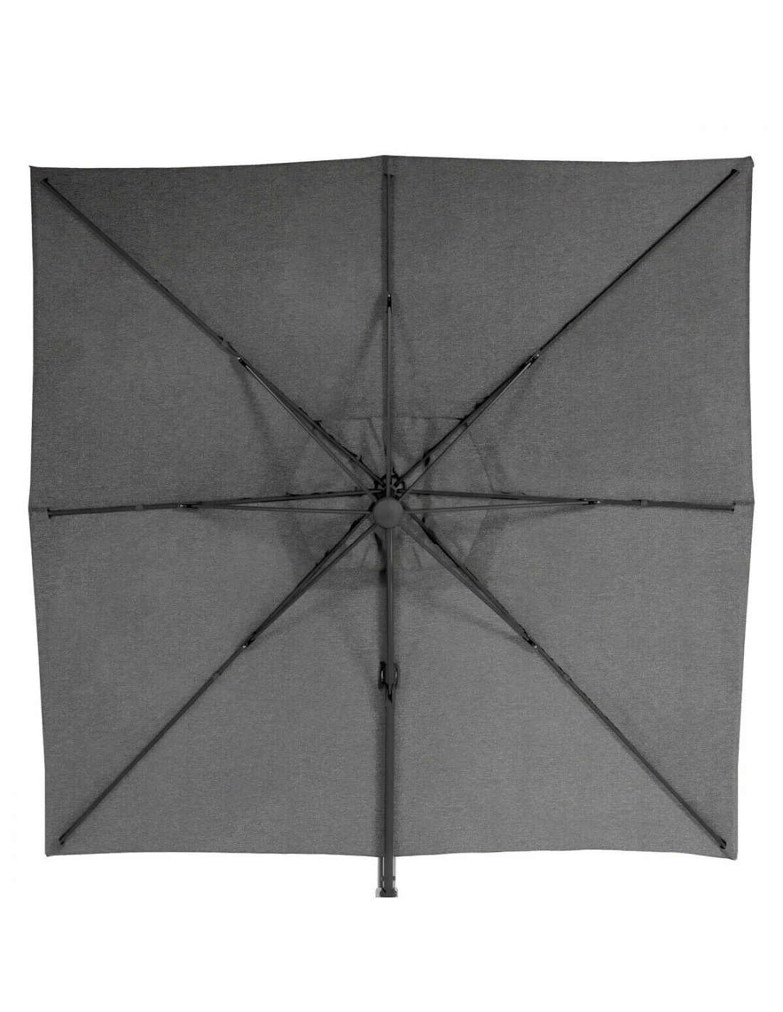 Parasol Déporté Elea 3x3 M Toile Olifen Anthracite 6 Parasol Déporté Elea 3x3 M Toile Olifen Anthracite – Image 4