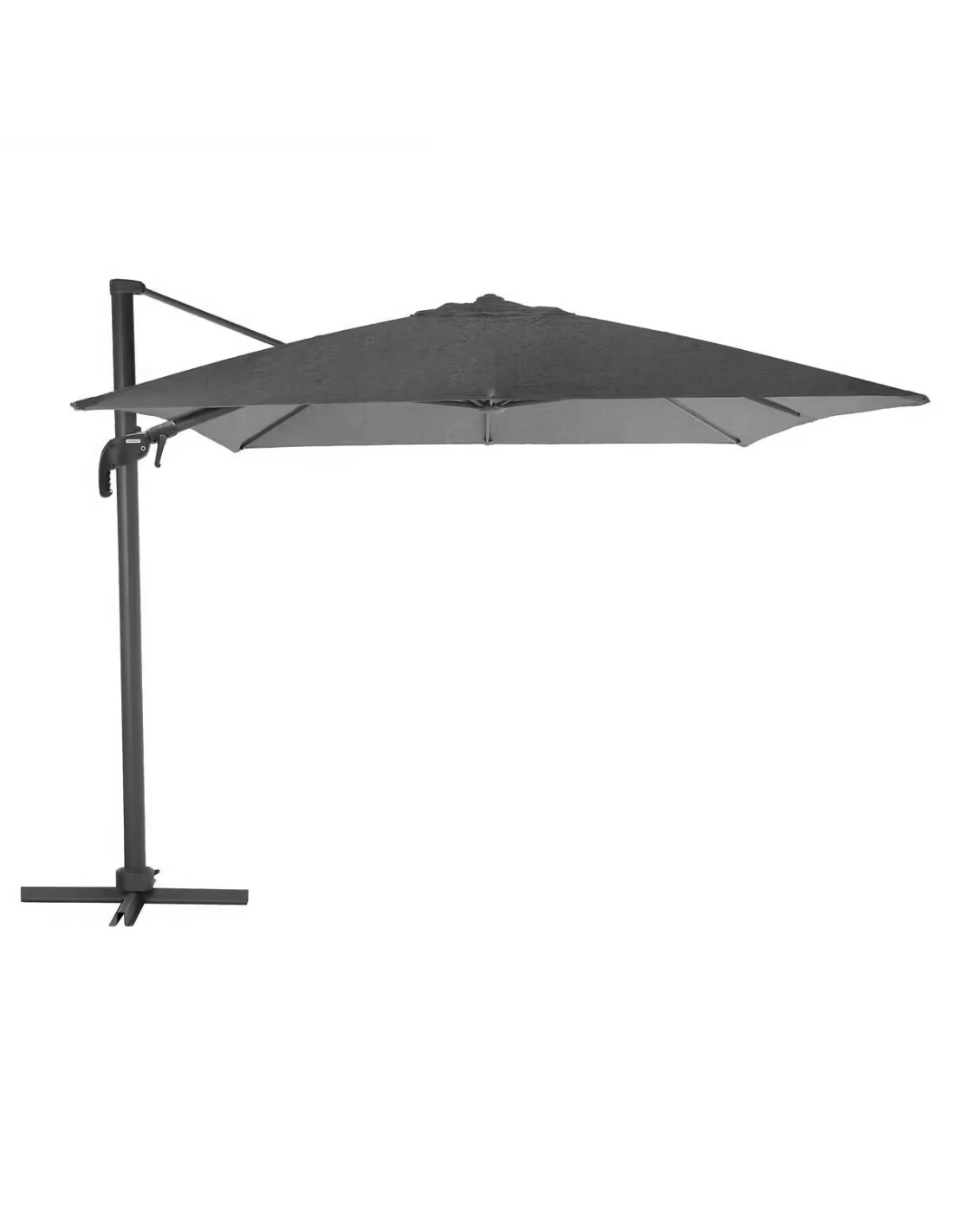 Parasol Déporté Eléa L.3 X P.4 M - Aluminium Et Toile Oléfine - Anthracite 3 Parasol Déporté Eléa L.3 X P.4 M - Aluminium Et Toile Oléfine - Anthracite