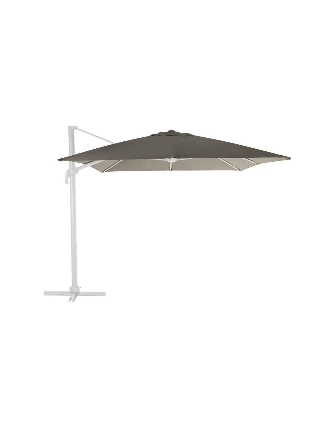 Parasol Déporté Eléa L.3 X P.4 M - Aluminium Et Toile Oléfine - Noisette 3 Parasol Déporté Eléa L.3 X P.4 M - Aluminium Et Toile Oléfine - Noisette