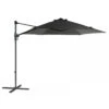 Parasol Déporté En Acier Push Up D.300 Cm - Gris 2 Parasol Déporté En Acier Push Up D.300 Cm - Gris -Petit Coin Vert Magasin parasol deporte en acier push up d300 cm gris