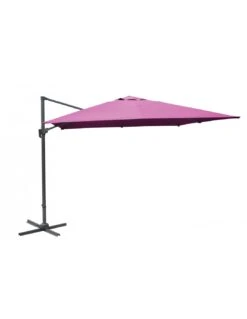 Parasol Déporté 3 X 4 M NH20 Inclinable Et Rotatif - Royal / Framboise -Petit Coin Vert Magasin parasol deporte grey 3 x 4m nh inclinable et rotatif proloisirs 5