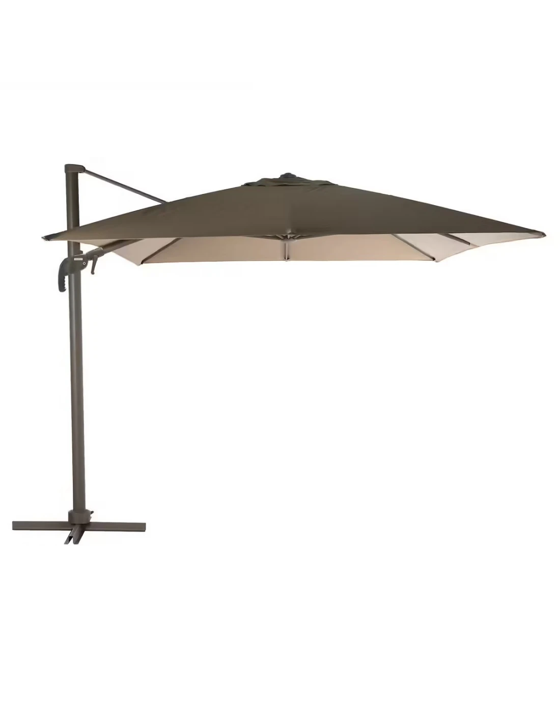 Parasol Déporté Hexagonal Éléa 3 X 4,2 M - Toile Polyester - Noisette / Tonka 3 Parasol Déporté Hexagonal Éléa 3 X 4,2 M - Toile Polyester - Noisette / Tonka