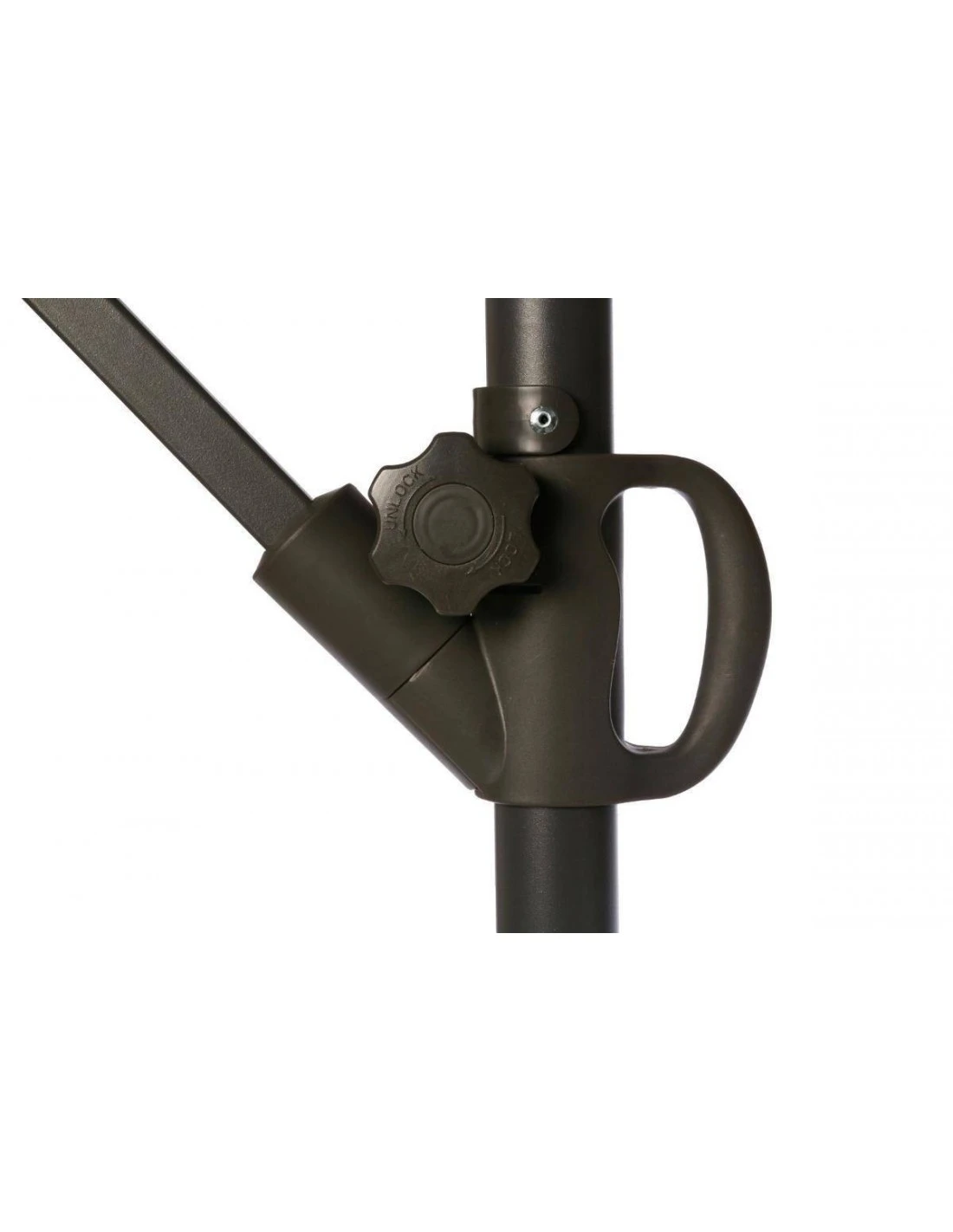 Parasol Déporté Janeiro Carré 2,5 X 2,5 M - Aluminium Et Toile Polyester - Taupe 5 Parasol Déporté Janeiro Carré 2,5 X 2,5 M - Aluminium Et Toile Polyester - Taupe – Image 3