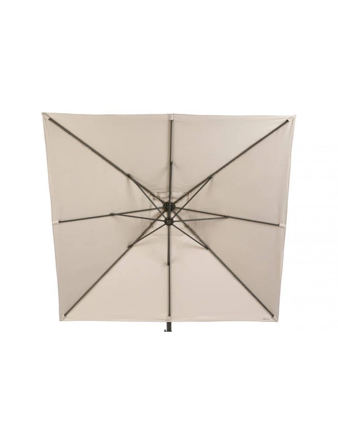 Parasol Déporté Janeiro Carré 2,5 X 2,5 M - Aluminium Et Toile Polyester - Taupe 3 Parasol Déporté Janeiro Carré 2,5 X 2,5 M - Aluminium Et Toile Polyester - Taupe