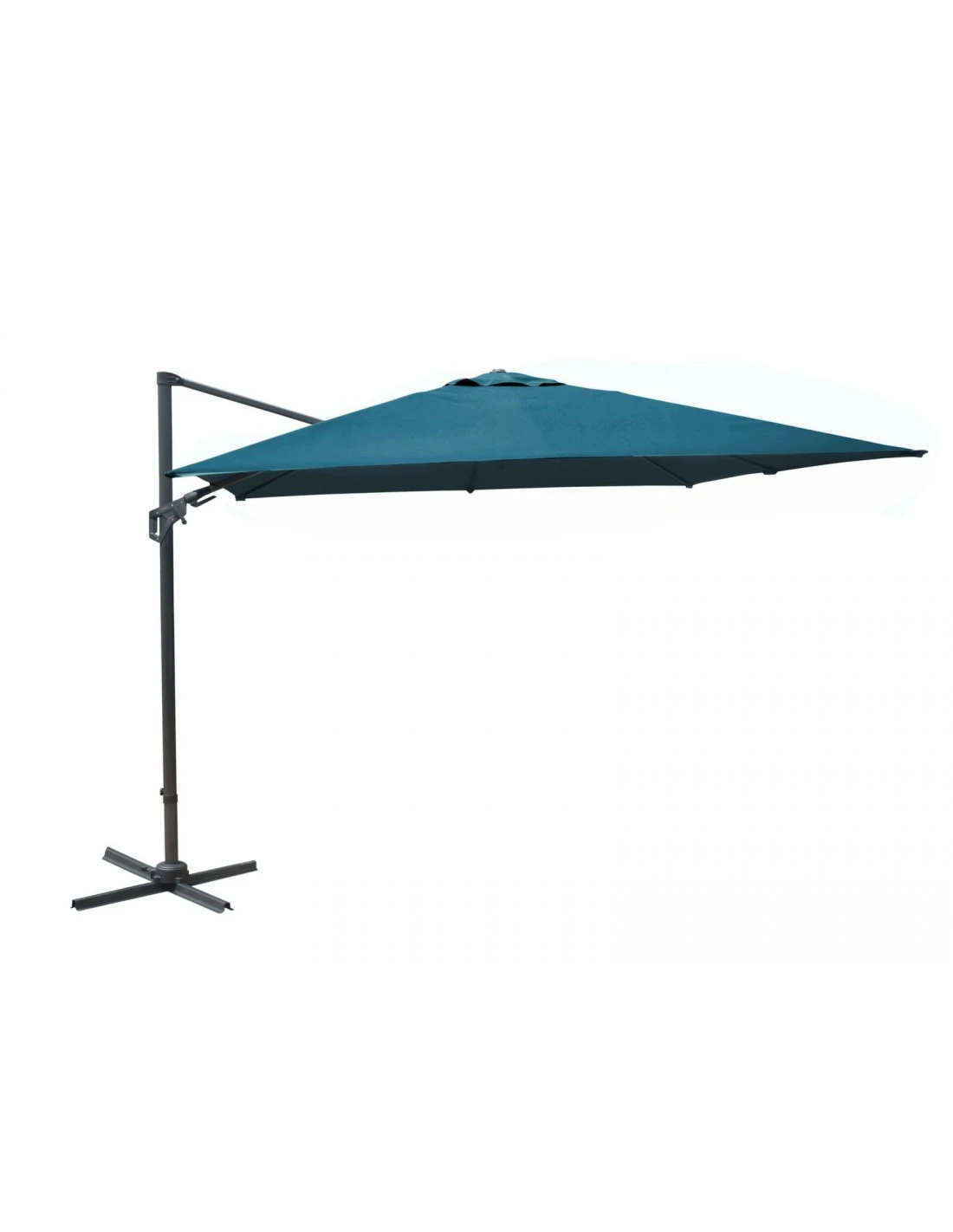 Parasol Déporté NH20 3x3 M En Aluminium Orientable, Inclinable Et Rotatif - Bleu 3 Parasol Déporté NH20 3x3 M En Aluminium Orientable, Inclinable Et Rotatif - Bleu