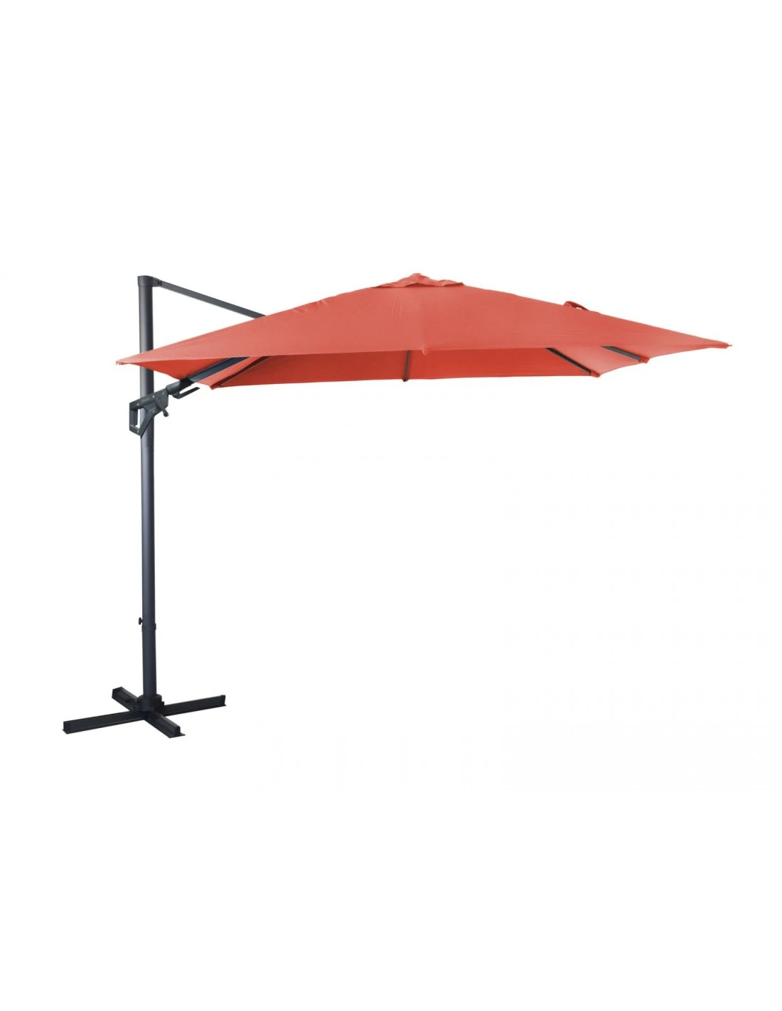 Parasol Déporté NH20 3x3 M En Aluminium Orientable, Inclinable Et Rotatif - Paprika 3 Parasol Déporté NH20 3x3 M En Aluminium Orientable, Inclinable Et Rotatif - Paprika