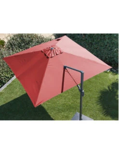 Parasol Déporté NH20 3x3 M En Aluminium Orientable, Inclinable Et Rotatif - Paprika 7 Parasol Déporté NH20 3x3 M En Aluminium Orientable, Inclinable Et Rotatif - Paprika -Petit Coin Vert Magasin parasol deporte nh 3x3 m orientable et inclinable proloisirs 16