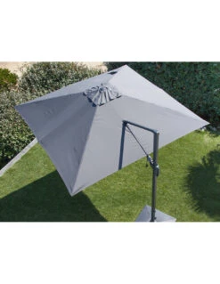 Parasol Déporté NH20 3x3 M En Aluminium Orientable, Inclinable Et Rotatif - Gris 9 Parasol Déporté NH20 3x3 M En Aluminium Orientable, Inclinable Et Rotatif - Gris -Petit Coin Vert Magasin parasol deporte nh 3x3 m orientable et inclinable proloisirs 19