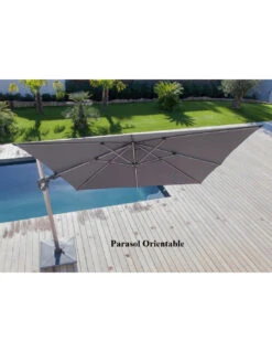 Parasol Déporté NH20 3x3 M En Aluminium Orientable, Inclinable Et Rotatif - Taupe 10 Parasol Déporté NH20 3x3 M En Aluminium Orientable, Inclinable Et Rotatif - Taupe -Petit Coin Vert Magasin parasol deporte nh 3x3 m orientable et inclinable proloisirs 3