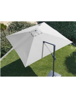 Parasol Déporté NH20 3x3 M En Aluminium Orientable, Inclinable Et Rotatif - Ecru 11 Parasol Déporté NH20 3x3 M En Aluminium Orientable, Inclinable Et Rotatif - Ecru -Petit Coin Vert Magasin parasol deporte nh 3x3 m orientable et inclinable proloisirs 6
