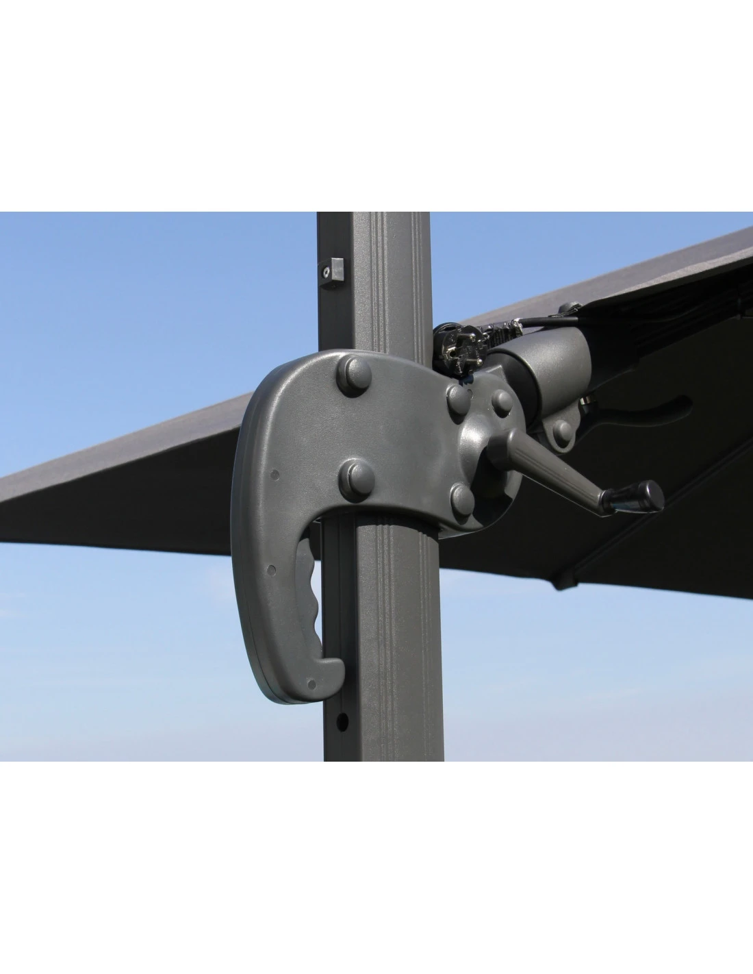 Parasol Déporté NH20 3x3 M En Aluminium Orientable, Inclinable Et Rotatif - Ecru 7 Parasol Déporté NH20 3x3 M En Aluminium Orientable, Inclinable Et Rotatif - Ecru – Image 5