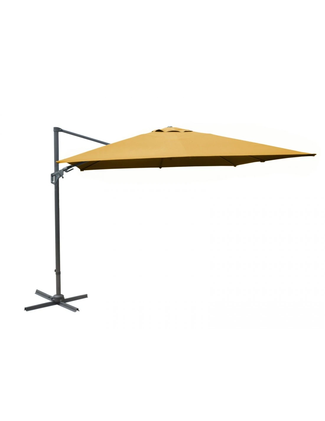 Parasol Déporté NH20 3x3 M En Aluminium Orientable, Inclinable Et Rotatif - Gris 8 Parasol Déporté NH20 3x3 M En Aluminium Orientable, Inclinable Et Rotatif - Gris – Image 6