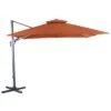 Parasol Déporté NH BIO 3x3 M - Orientable Et Inclinable - Paprika -Petit Coin Vert Magasin parasol deporte nh bio 3x3 m orientable et inclinable proloisirs