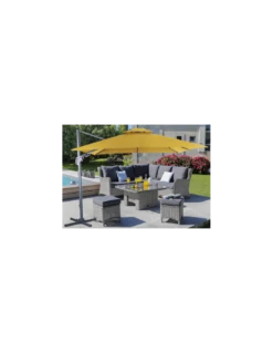 Parasol Déporté NH BIO 3x3 M - Orientable Et Inclinable - Curry 8 Parasol Déporté NH BIO 3x3 M - Orientable Et Inclinable - Curry -Petit Coin Vert Magasin parasol deporte nh bio 3x3 m orientable et inclinable proloisirs 12