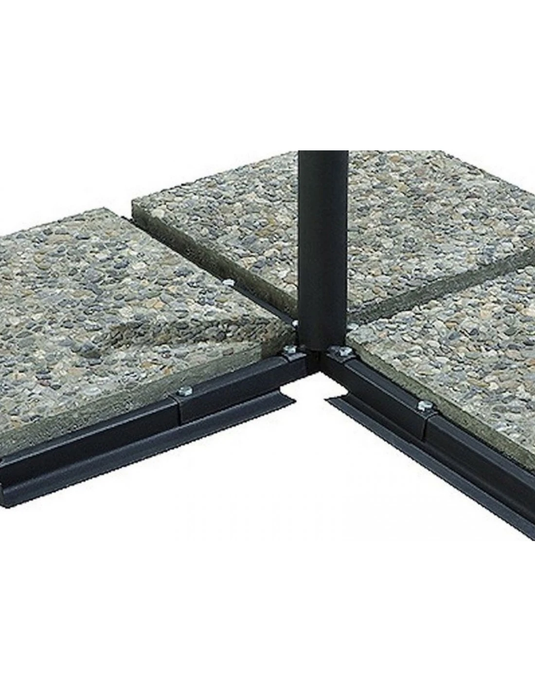 Parasol Déporté Ø 300 Cm En Aluminium Et Toile Polyester - Gris 8 Parasol Déporté Ø 300 Cm En Aluminium Et Toile Polyester - Gris – Image 6