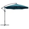 Parasol Déporté Ø 300 Cm En Aluminium Et Toile Polyester - Bleu -Petit Coin Vert Magasin parasol deporte o 300 cm aluminium et toile polyester proloisirs 6