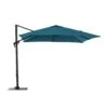 Parasol Déporté Roma 2,5 X 2,5 M - Aluminium Inclinable Et Rotatif - Bleu -Petit Coin Vert Magasin parasol deporte roma 25 x 25 m en aluminium inclinable et rotatif