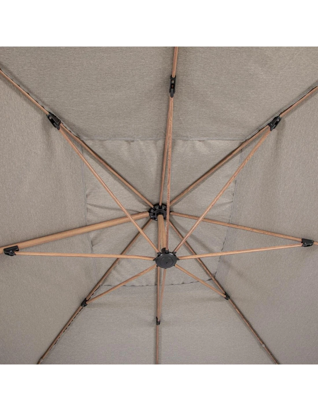 Parasol Déporté Soly 3 X 4 M Noisette - Mât Et Baleines Imprimés Effet Bois 8 Parasol Déporté Soly 3 X 4 M Noisette - Mât Et Baleines Imprimés Effet Bois – Image 6