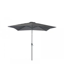 Parasol Droit 2.5 X 2.5 M En Aluminium Ă Manivelle - Gris