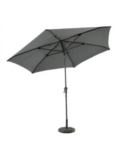 Parasol Droit à Manivelle Rond Ø 3m - Anthracite -Petit Coin Vert Magasin parasol droit a manivelle rond o 3m coloris au choix 1