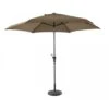 Parasol Droit à Manivelle Rond Ø 3m - Taupe 2 Parasol Droit à Manivelle Rond Ø 3m - Taupe -Petit Coin Vert Magasin parasol droit a manivelle rond o 3m coloris au choix 3