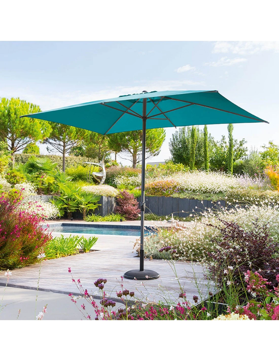 Parasol Droit Loompa Rectangulaire 2 X 3 M à Manivelle - Taupe 16 Parasol Droit Loompa Rectangulaire 2 X 3 M à Manivelle - Taupe – Image 14