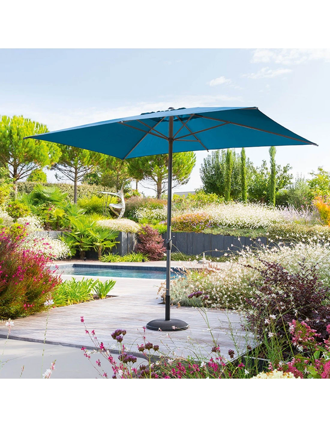 Parasol Droit Loompa Rectangulaire 2 X 3 M à Manivelle - Taupe 22 Parasol Droit Loompa Rectangulaire 2 X 3 M à Manivelle - Taupe – Image 20