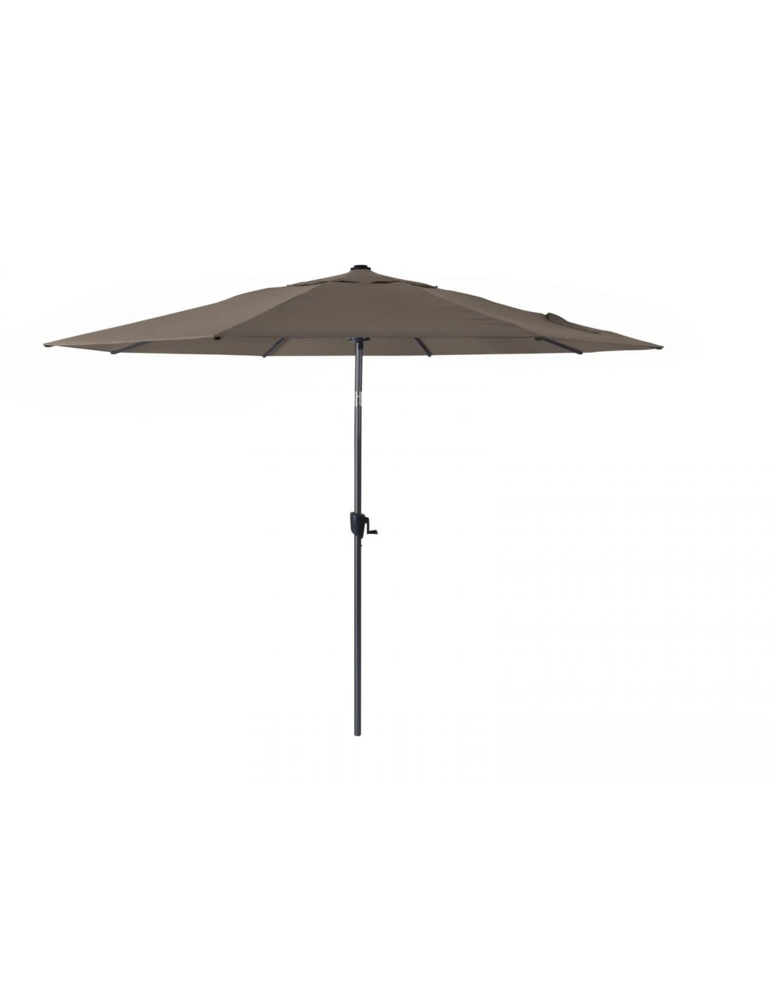 Parasol Droit ø 350 Cm En Aluminium Grey à Manivelle - Taupe 3 Parasol Droit ø 350 Cm En Aluminium Grey à Manivelle - Taupe