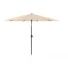 Parasol Droit ø 350 Cm En Aluminium Grey à Manivelle - Ecru -Petit Coin Vert Magasin parasol droit o 350 cm aluminium grey manivelle proloisirs 4