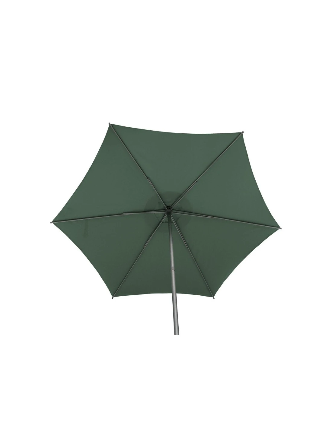 Parasol Droit Rond Soya Ø2.7m - Acier Et Polyester - Olive 5 Parasol Droit Rond Soya Ø2.7m - Acier Et Polyester - Olive – Image 3