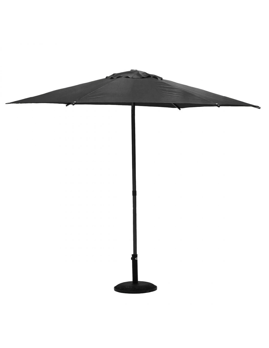 Parasol Droit Rond Soya Ø2.7m - Acier Et Polyester - Ardoise 2 Parasol Droit Rond Soya Ø2.7m - Acier Et Polyester - Ardoise