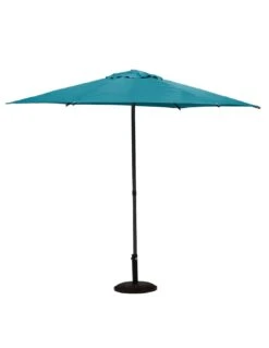 Parasol Droit Rond Soya Ø2.7m - Acier Et Polyester - Bleu Canard 11 Parasol Droit Rond Soya Ø2.7m - Acier Et Polyester - Bleu Canard -Petit Coin Vert Magasin parasol droit rond soya o27m acier et polyester bleu canard 2