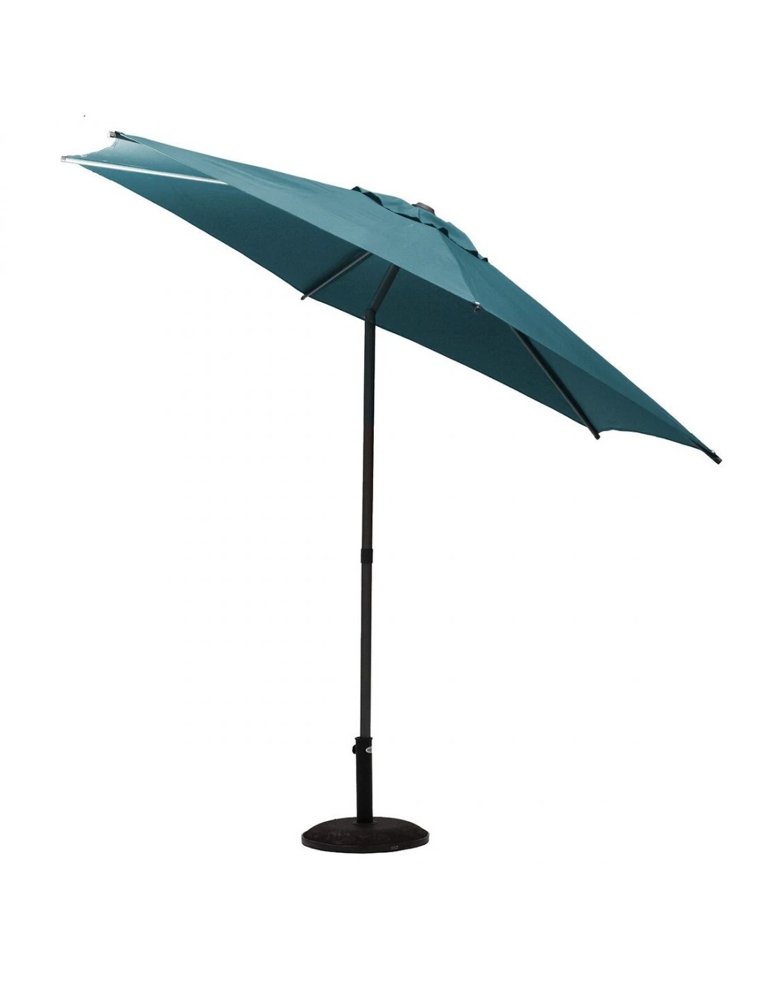 Parasol Droit Rond Soya Ø2.7m - Acier Et Polyester - Bleu Canard 3 Parasol Droit Rond Soya Ø2.7m - Acier Et Polyester - Bleu Canard