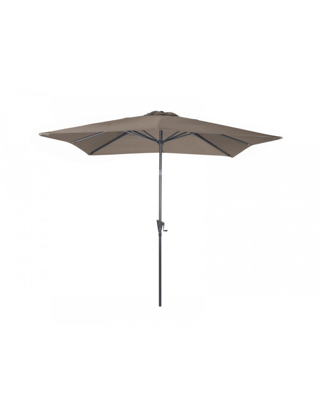 Parasol En Aluminium Droit 2.5X2.5 Inclinable à Manivelle - Taupe 3 Parasol En Aluminium Droit 2.5X2.5 Inclinable à Manivelle - Taupe
