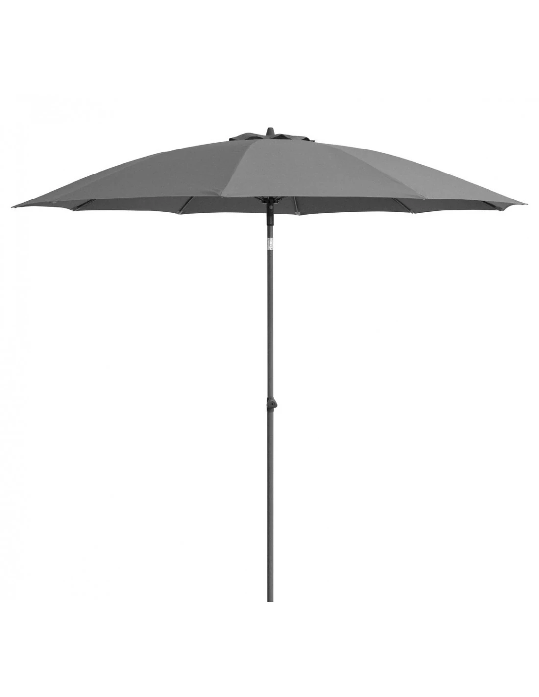 Parasol Rond 270/ 10 Baleines Fibre De Verre Coloris Au Choix - Gris 3 Parasol Rond 270/ 10 Baleines Fibre De Verre Coloris Au Choix - Gris