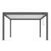 Pergola 3x4 M Bioclimatique Star LED Manuelle Grey Blanc 2 Pergola 3x4 M Bioclimatique Star LED Manuelle Grey Blanc -Petit Coin Vert Magasin pergola 3x4 m bioclimatique star led manuelle grey blanc