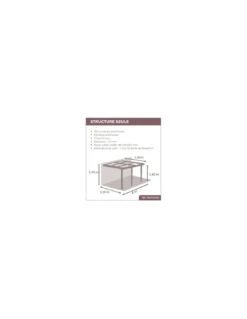 Pergola Adossée Azura En Aluminium 3,5 X 4 M (structure Seule) 11 Pergola Adossée Azura En Aluminium 3,5 X 4 M (structure Seule) -Petit Coin Vert Magasin pergola adossee azura en aluminium 35 x 4 m 4