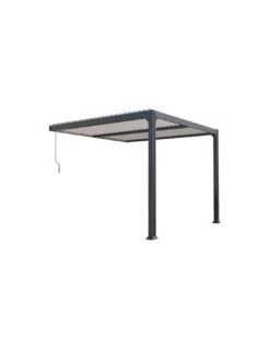Pergola Adossée Bioclimatique MIAMI 3x3 M En Aluminium -Petit Coin Vert Magasin pergola adossee miami 3 x 3 m aluminium 1
