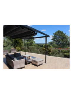 Pergola Adossée ODESSA Coloris Gris - Aluminium 3 X 3.60 M 9 Pergola Adossée ODESSA Coloris Gris - Aluminium 3 X 3.60 M -Petit Coin Vert Magasin pergola adossee odessa coloris gris aluminium 3 x 360 m 2