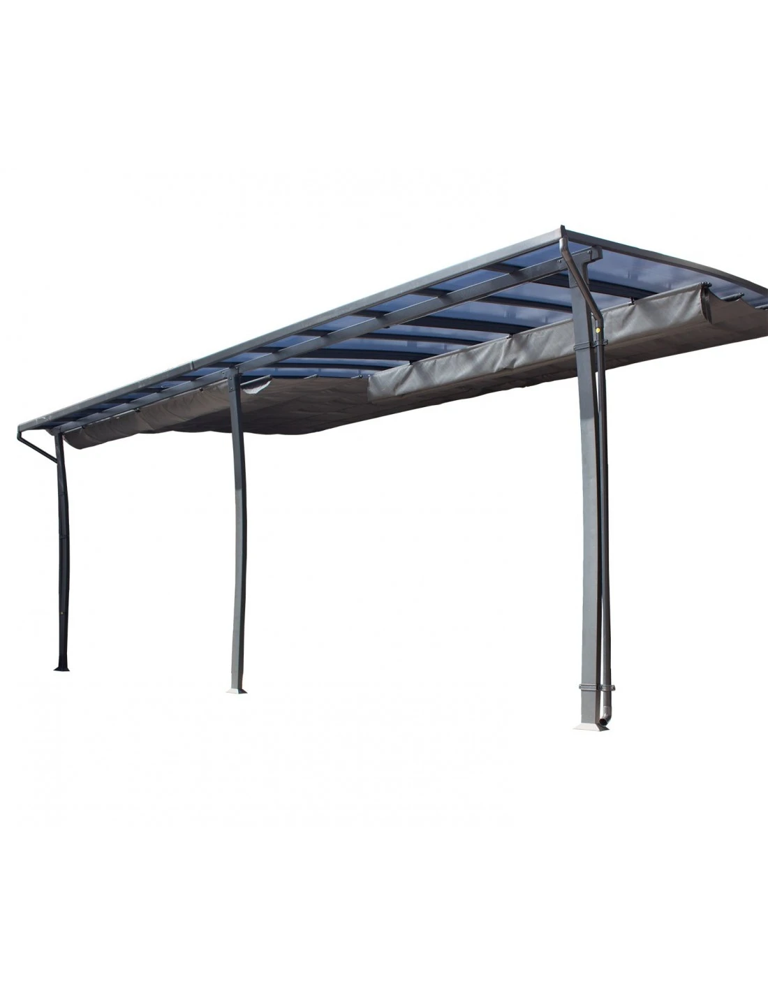 Pergola Adossée Stockholm 3.5 X 6 M - Polycarbonate, Acier, Aluminium 4 Pergola Adossée Stockholm 3.5 X 6 M - Polycarbonate, Acier, Aluminium – Image 2