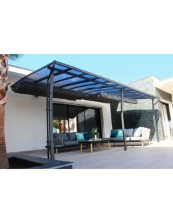 Pergola Adossée Stockholm 3.5 X 6 M - Polycarbonate, Acier, Aluminium 12 Pergola Adossée Stockholm 3.5 X 6 M - Polycarbonate, Acier, Aluminium -Petit Coin Vert Magasin pergola adossee stockholm 35 x 6 m polycarbonate acier aluminium 1 2