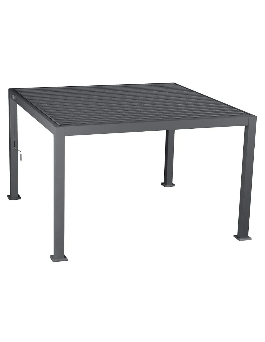 Pergola De Jardin Evora - L.3,60 X P.3,60 M - Aluminium Graphite 4 Pergola De Jardin Evora - L.3,60 X P.3,60 M - Aluminium Graphite – Image 2