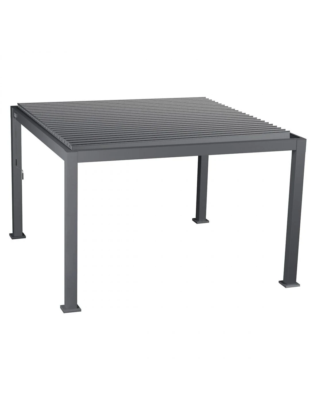 Pergola De Jardin Evora - L.3,60 X P.3,60 M - Aluminium Graphite 5 Pergola De Jardin Evora - L.3,60 X P.3,60 M - Aluminium Graphite – Image 3