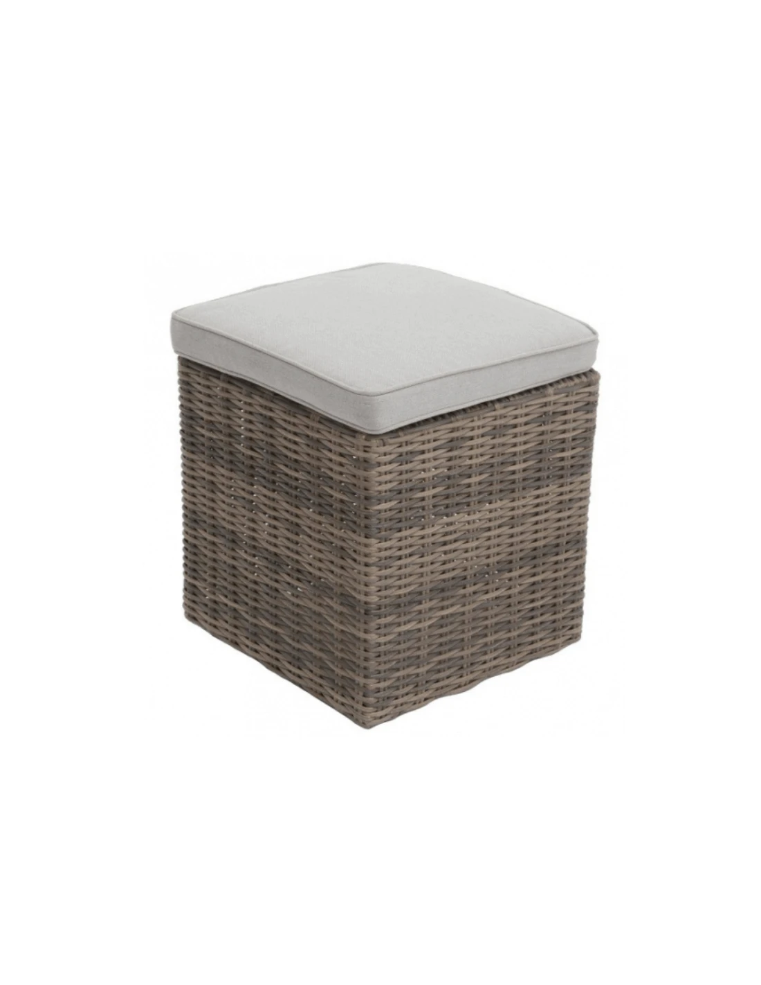 Pouf Rhodes Carré - Résine Synthétique - Naturae 3 Pouf Rhodes Carré - Résine Synthétique - Naturae