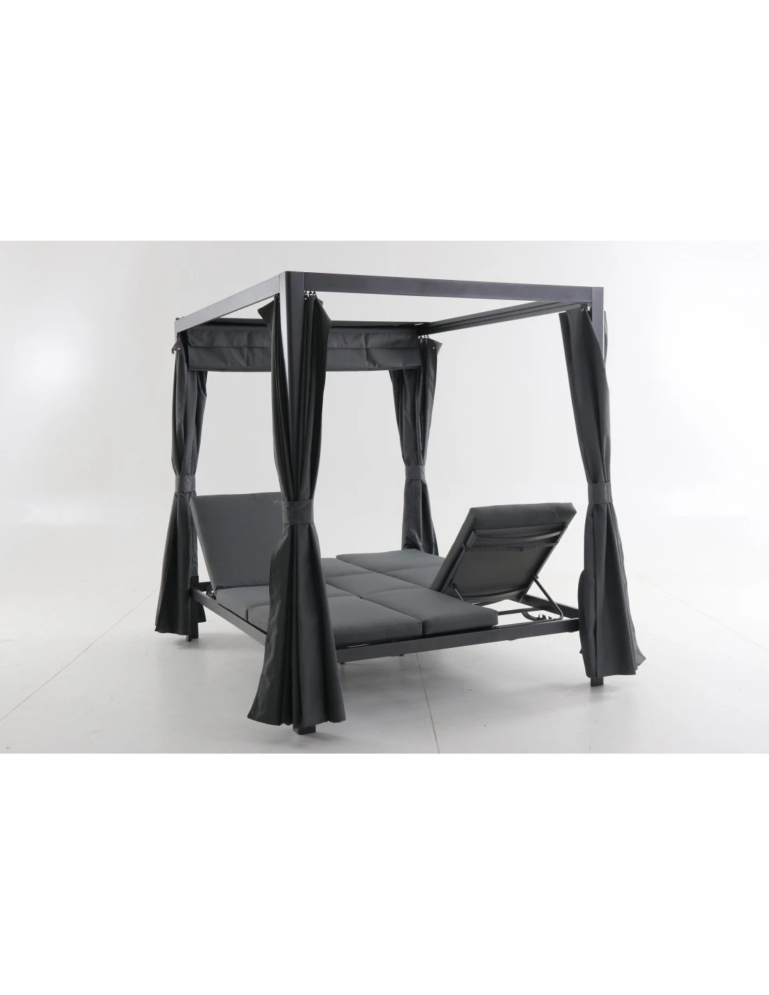 Relax Daybed Venio En Aluminium Anthracite - 2 Bains De Soleil Côte à Côte 3 Relax Daybed Venio En Aluminium Anthracite - 2 Bains De Soleil Côte à Côte