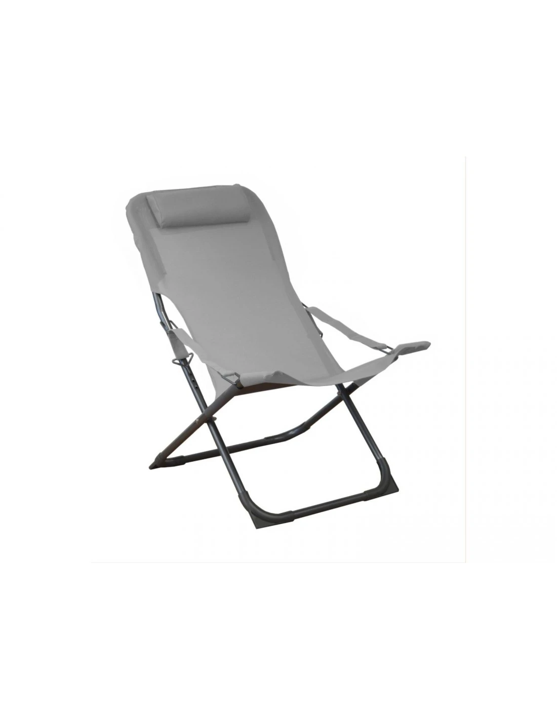 Relax De Jardin Pliant Easy - Graphite / Perle 3 Relax De Jardin Pliant Easy - Graphite / Perle