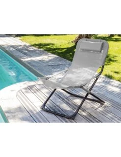Relax De Jardin Pliant Easy - Graphite / Perle 7 Relax De Jardin Pliant Easy - Graphite / Perle -Petit Coin Vert Magasin relax de jardin pliant easy toile au choix 17